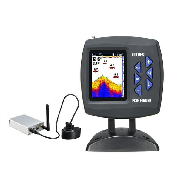 Wireless Remote Control Boat Fish Finder 300m/980ft Wireless Operating Range Echo Sounder ,Easy to Use