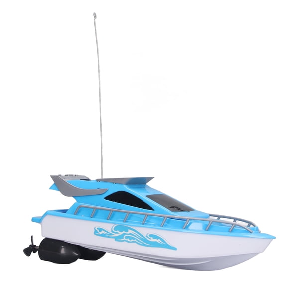 Wireless Remote Control Boat High Speed Sensitive Sensing RC Electric Speedboat Yacht Dual Motor Fast Water Toy for Pool and Lakes Summer Splash Fun Outdoor Racing Watercraft Blue 10 inches / 25.4 cm