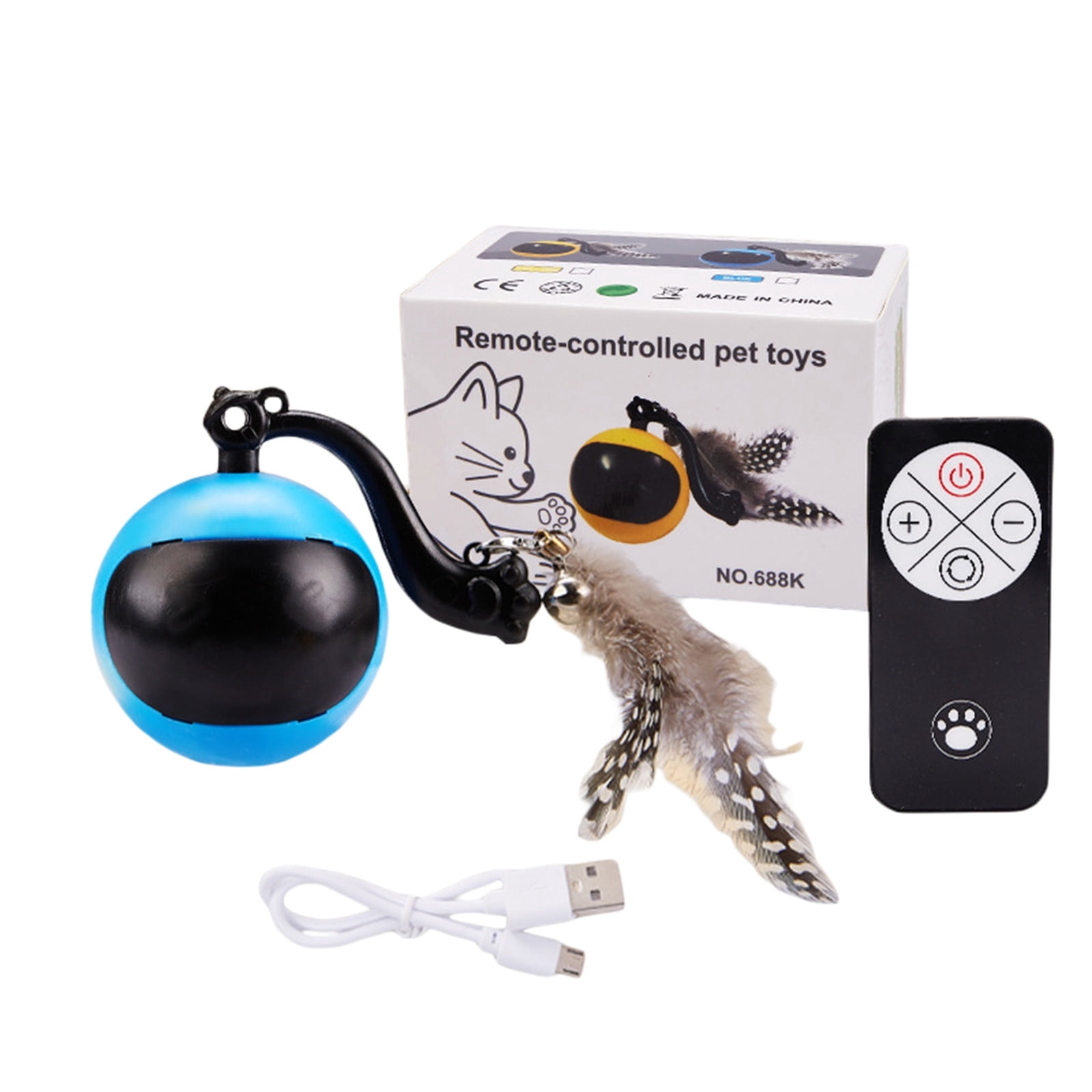 Wireless Remote Control Interactive Cat Toy with Tumbler Design for ...