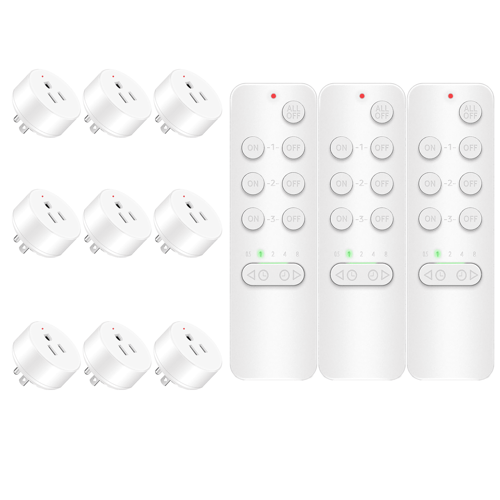 Remote Control Plug In Switch Wireless Remote Control Outlet Switch Power Plug, NineLeaf Remote ...