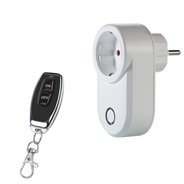 Wireless Remote Control Switch Electric Socket EU FR Universal Plug 433