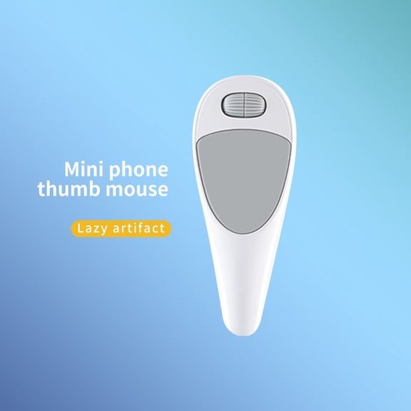 Wireless Remote Control Thumb Mouse | Mini Phone Mouse with Creative Design - Lazy Person's Essential Tool, Short Video & Novel/Manga Page Turner