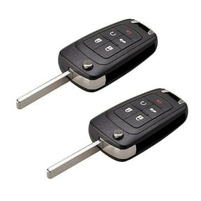 Wireless Remote Key Fob with Built-in Chip 5 Buttons, Fast Response, for Buick Encore 2014-2021 OHT01060512 (2-Pack)