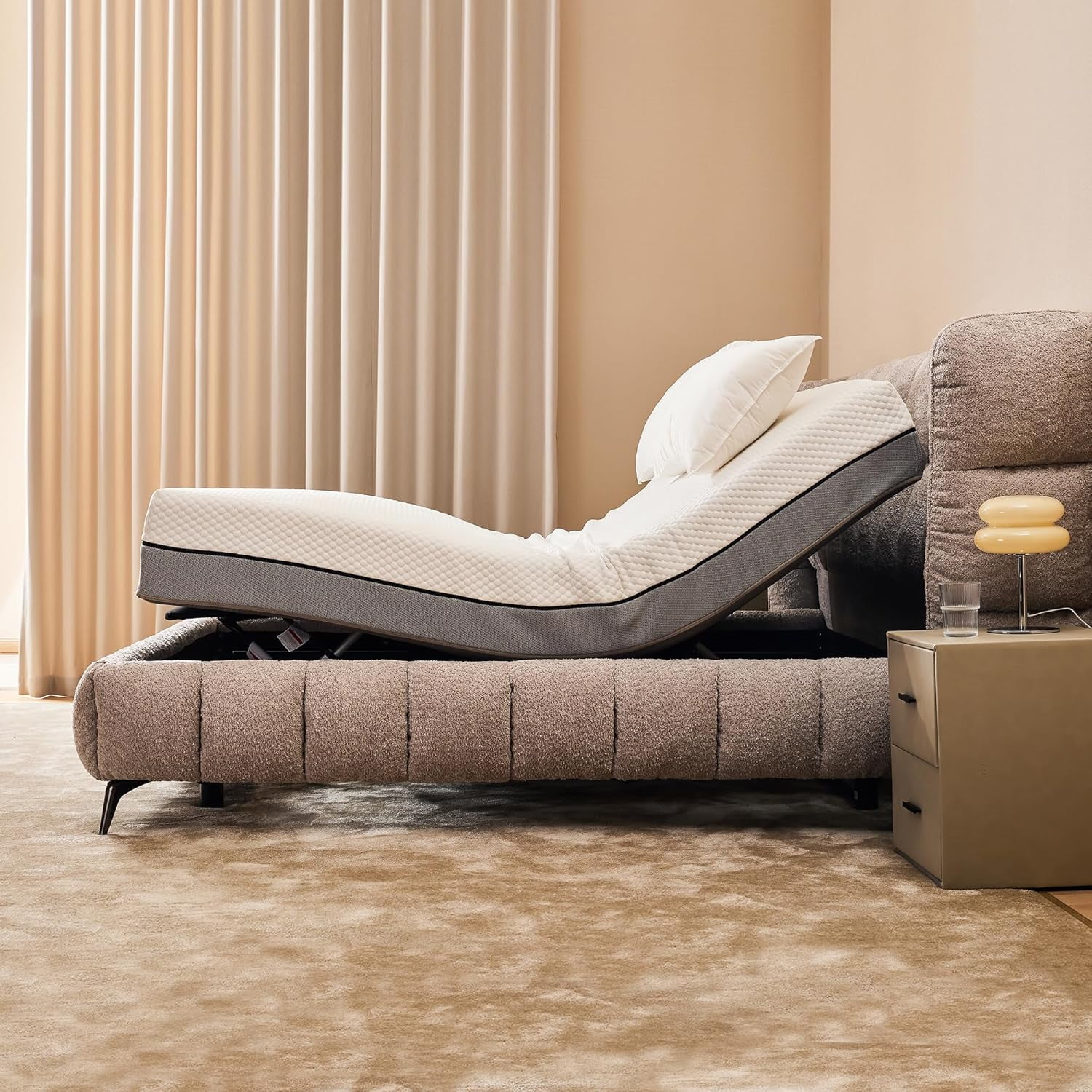 Wireless Remote King Size Adjustable Bed Frame,Ergonomic ZeroGravity