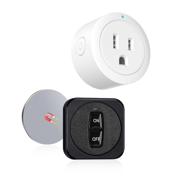 Wireless Remote Outlet Switch Kit with Wall Mountable Control 120V AC 220V 240V
