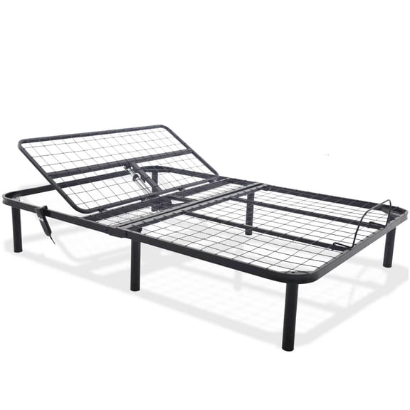 Wireless Remote Queen Adjustable Bed Base, Head Raising for Comfort, 850lb Capacity Steel Frame, No Box Spring Needed, Easy Setup
