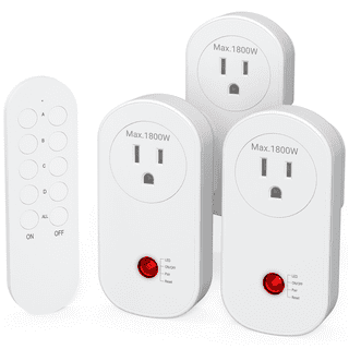JTD 5 Pack Remote Control Outlet Switch 3rd Generation Energy
