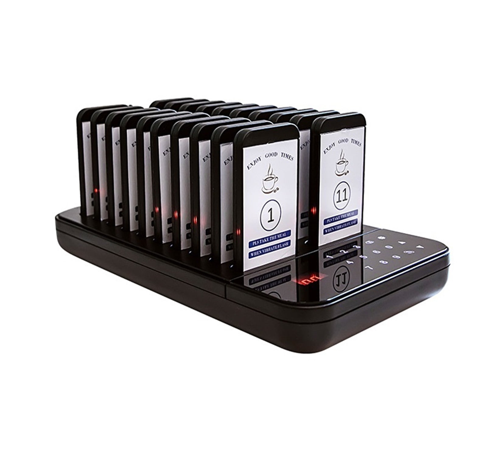 Wireless Restaurant Pager Calling System 20 Coasters Buzzer Vibrator
