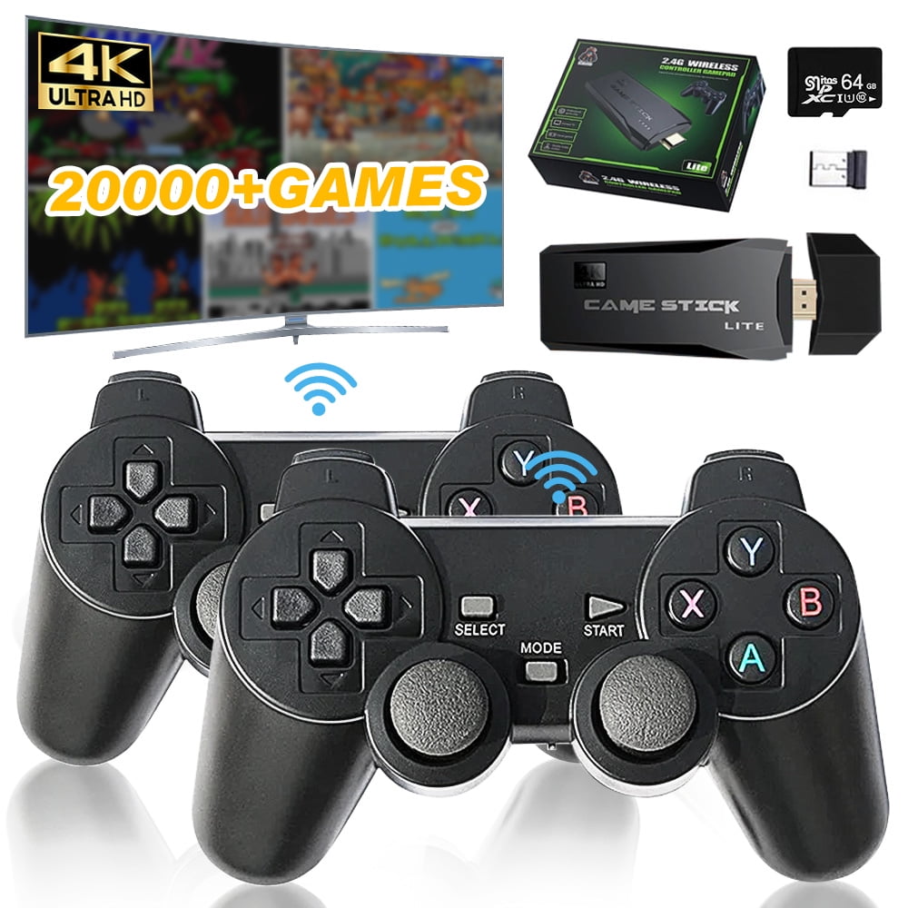 Wireless Retro Game Console,Retro Gaming Console,Retro Game Stick,Plug