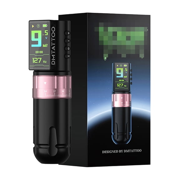 Wireless Rotary Tättoo Pen Kit with Adjustable Stroke - Tättoo Machine Featuring Smart LED Display, 2300mAh Battery, 4.2mm Stroke Range and Dotwork Mode for Artists