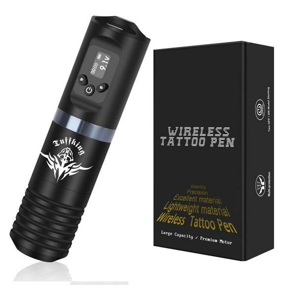 Wireless Rotary Tättoo Pen – LED Display, 3.5mm Stroke, Rechargeable Battery Pen with Type-C Fast Charging, Portable Rotary Machine for Tättoo Artists