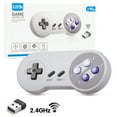 thumbnail image 1 of Wireless SNES Controller, LUXMO 2.4GHz USB Gamepad Classic Game Controller Joypad Joystick for Windows Laptop PC Mac Raspberry PI System, 1 of 3