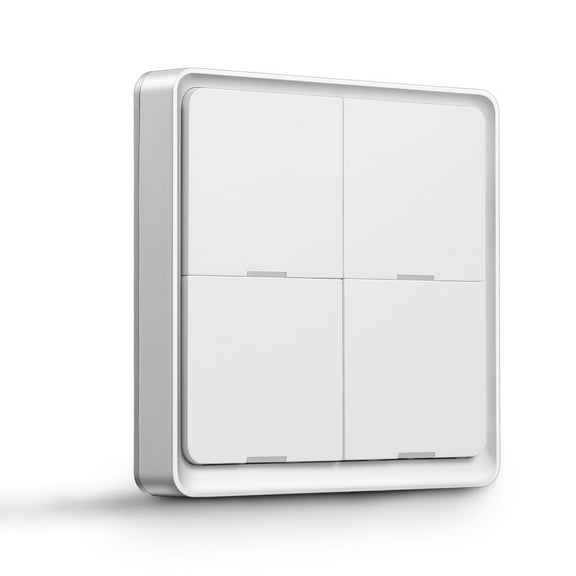 Wireless Scene Switch,Zigbee Smart Light Switch,Free installation Remote Control Switch,Zigbee Tuya Connection,4 Way Sticky Pane