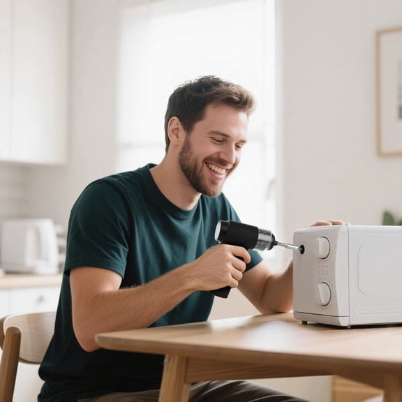 Wireless Screwdriver Kit, 7-level Torque Setting, Wireless Screwdriver Kit, Includes 32 Magnetic Bits, Digital Display, LED Light, Type-C Charging, Suitable for Garages, Home Repairs,