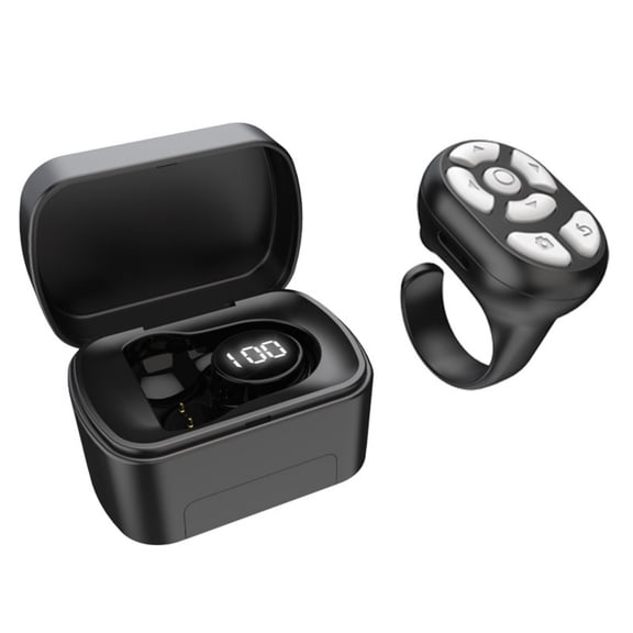 Wireless Scrolling Ring for Smartphones BT 5.3 Technology Ensures Seamless Connectivity