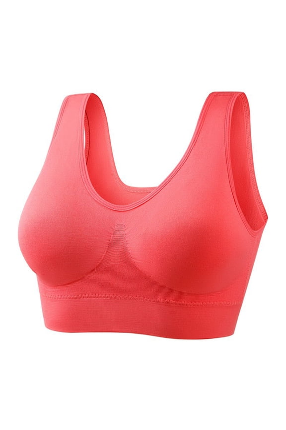 Wireless Seamless Comfort Bra with Removable Padding for Women - Soft Breathable Fabric, U-Shape Back Support, Wide Straps, Hand Wash