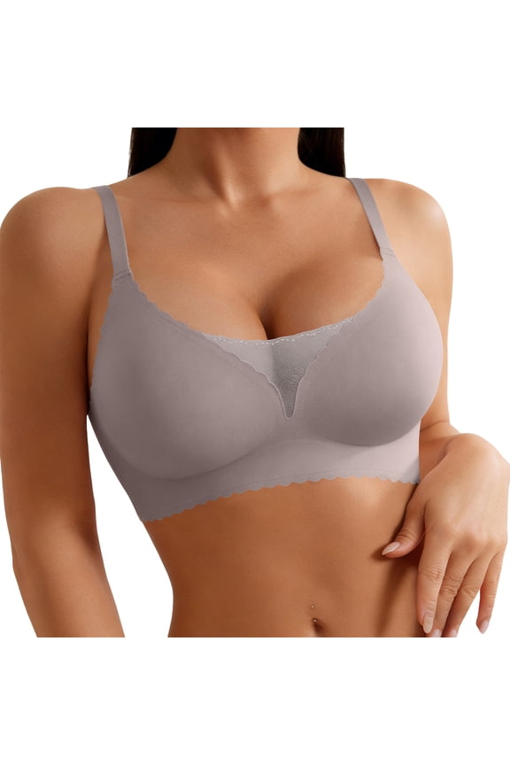 Wireless Seamless Mesh Bras for Women with Support Push Up Bra for Womens No Underwire No Wire Comfortable Bralette