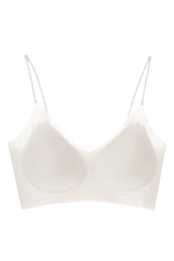 Wireless Seamless Pullover Bra for Women Cool Ice Silk Comfort Thin Breathable Support Bralette