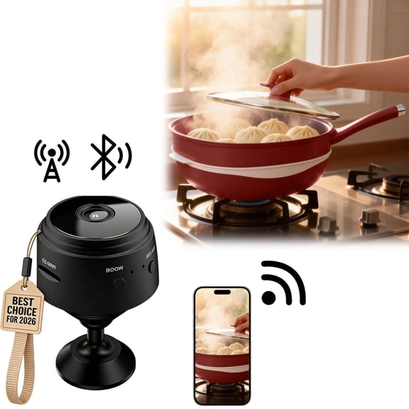 Wireless Secret Webcam Indoor WiFi 1080p Surveillance App Control Outdoor Baby With Night Video