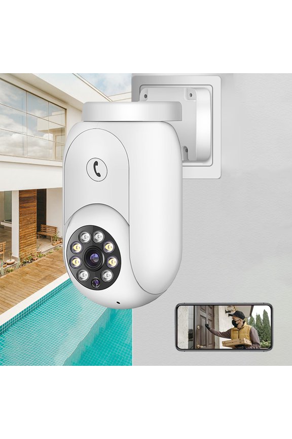 Wireless Security Camera, 1080P Outdoor WiFi Surveillance Camera With Motion Detection Full Color Night Vision Two Way Audio Remote Monitoring, Smart Home Protection for Indoor Outdoor Home Office