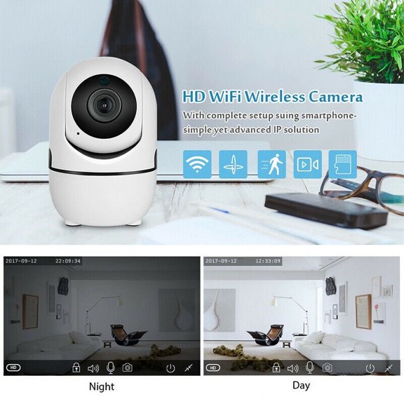 Wireless Security Camera, 1080P Surveillance Camera with IP66 Waterproof, Night Vision, Motion Alert, Remote Access