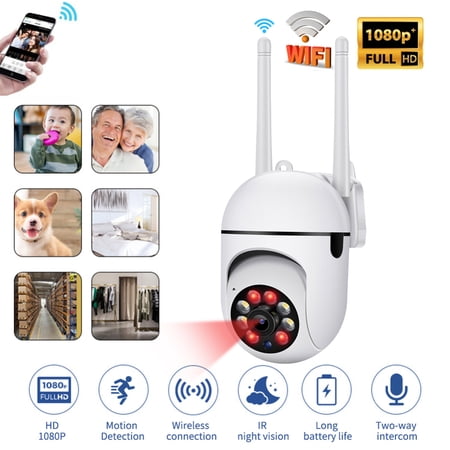 Wireless Security Camera, Netvue Rechargeable Battery Powered Home Surveillance Camera, 1080P Wi-Fi IP Camera with Night Vision, 2-Way Audio and Waterproof