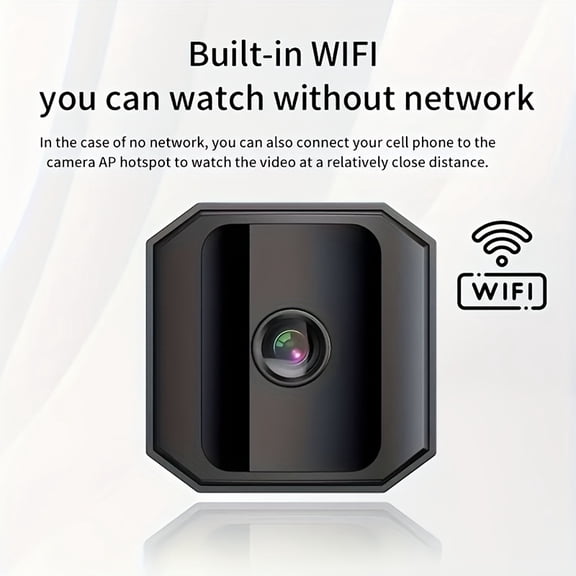 Wireless Security Camera with Night Vision, Two-Way Audio, Motion Detection, No WiFi Needed, Built-in Hotspot, Real-Time Monitoring for Home & Pet Safety