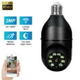 thumbnail image 1 of Wireless Security Camera,WiFi IP Camera 2.4Ghz E27 Light Bulb 1080P HD Security Monitor Cam with Infrared Night Vision,Black, 1 of 6