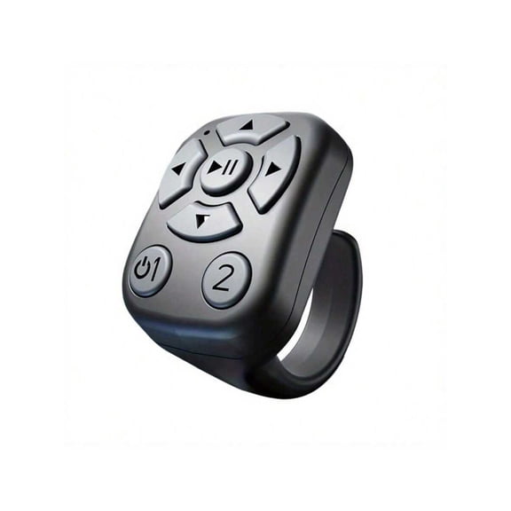 Wireless Selfie Remote Control Ring - Flip Videos, Turn Pages, Capture Photos, Read E-Books, Portable Bluetooth Camera Shutter Clicker for Travel
