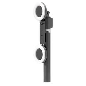 Wireless Selfie Stick Tripod For With Light, 66.9 In A12 Black, Detachable Remote, Compatible With Various Phones