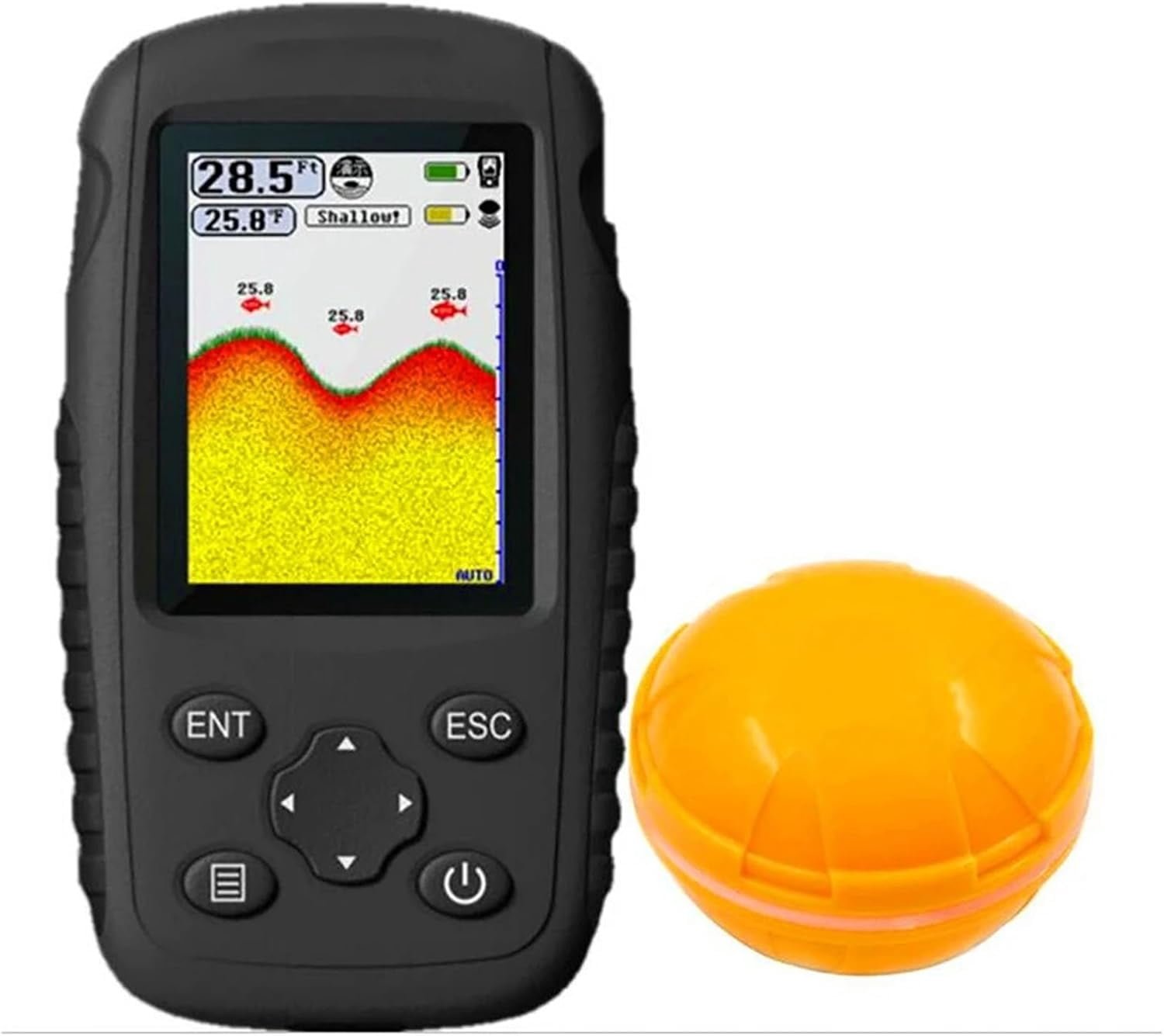 Sensor Detects Fish Wireless Sensor Fish Finder Fish Finder with HD Color Display, for ...