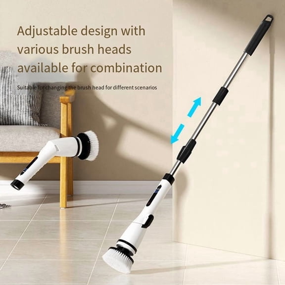 Wireless Shower Cleaning Brush Multi-Function Electric Folding Cleaning Brush Handheld Powerful Cleaning Artifact