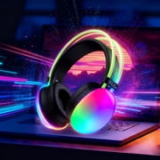 Game Zone Wireless Silent Disco Headphones,Colorful LED Lights,Bluetooth 5.0 up to 10 Hours of Playtime
