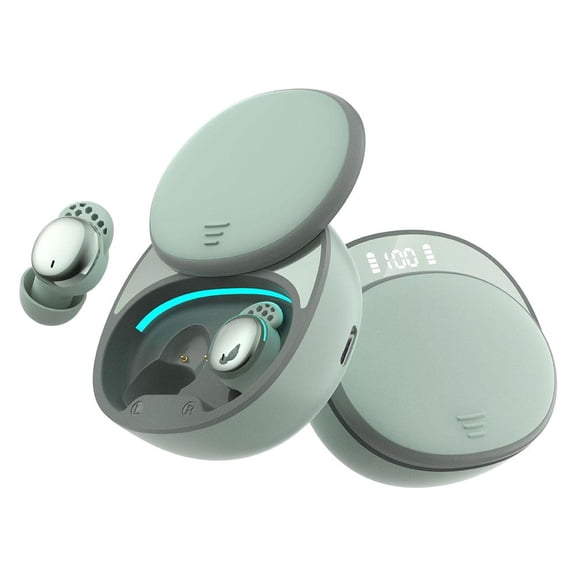 Wireless Sleep Earbuds, 30 Hours Battery, 6mm Dynamic Driver, Smart Touch Control, Bluetooth 5.3, Noise-Isolating, Comfortable & Lightweight (Green)