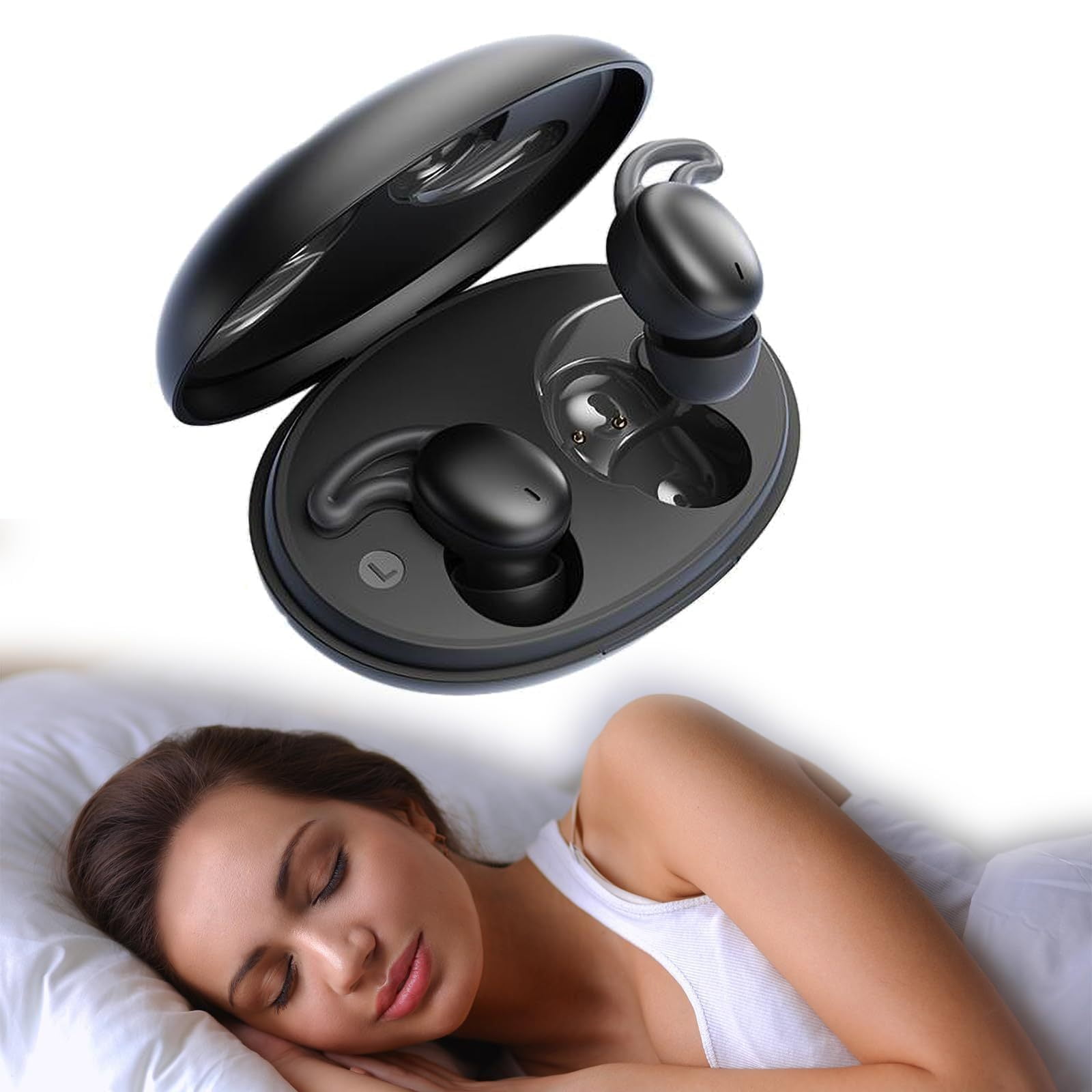 Wireless Sleeping Sleep Earbuds for Side Sleepers Mini Tiny Small Invisible Earbuds Noise