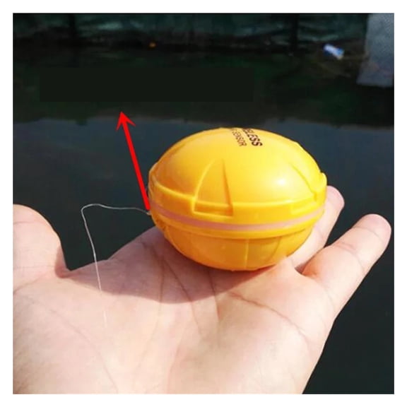 Wireless Slient Fish Finder Depth Echo Sounder Dual Frequency Sonar Alarm Transducer Fishfinder ,Clear Depth Display
