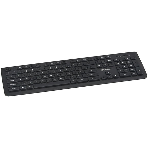 Wireless Slim Keyboard, 103 Keys, Black | Bundle of 5 Each