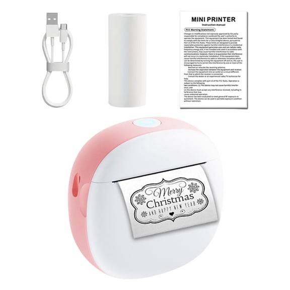 Wireless Small Sticker Printer Inkless Printers Designs Portable for Crafts Labels and Notes