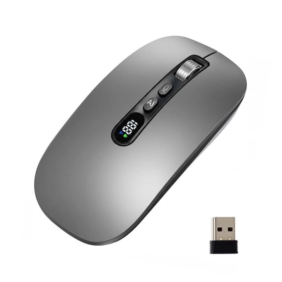 Wireless Smart Mouse, Ergonomic Computer Mouse, Portable Bluetooth Wireless Mouse with Custom Buttons, Long Battery Life Laptop Mouse for Office Home Travel PC Accessories