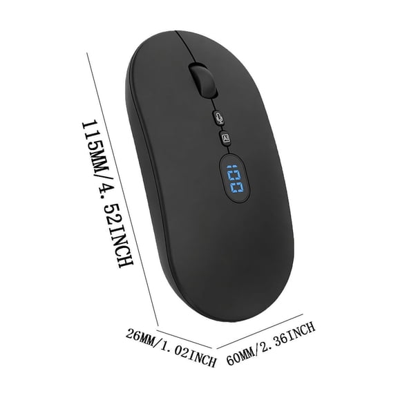 Wireless Smart Voice Mouse Rechargeable, Bluetooth Voice Control Mouse, Speech to Text Translation, Ergonomic Silent Click, Multi-Device Compatible for Office Home