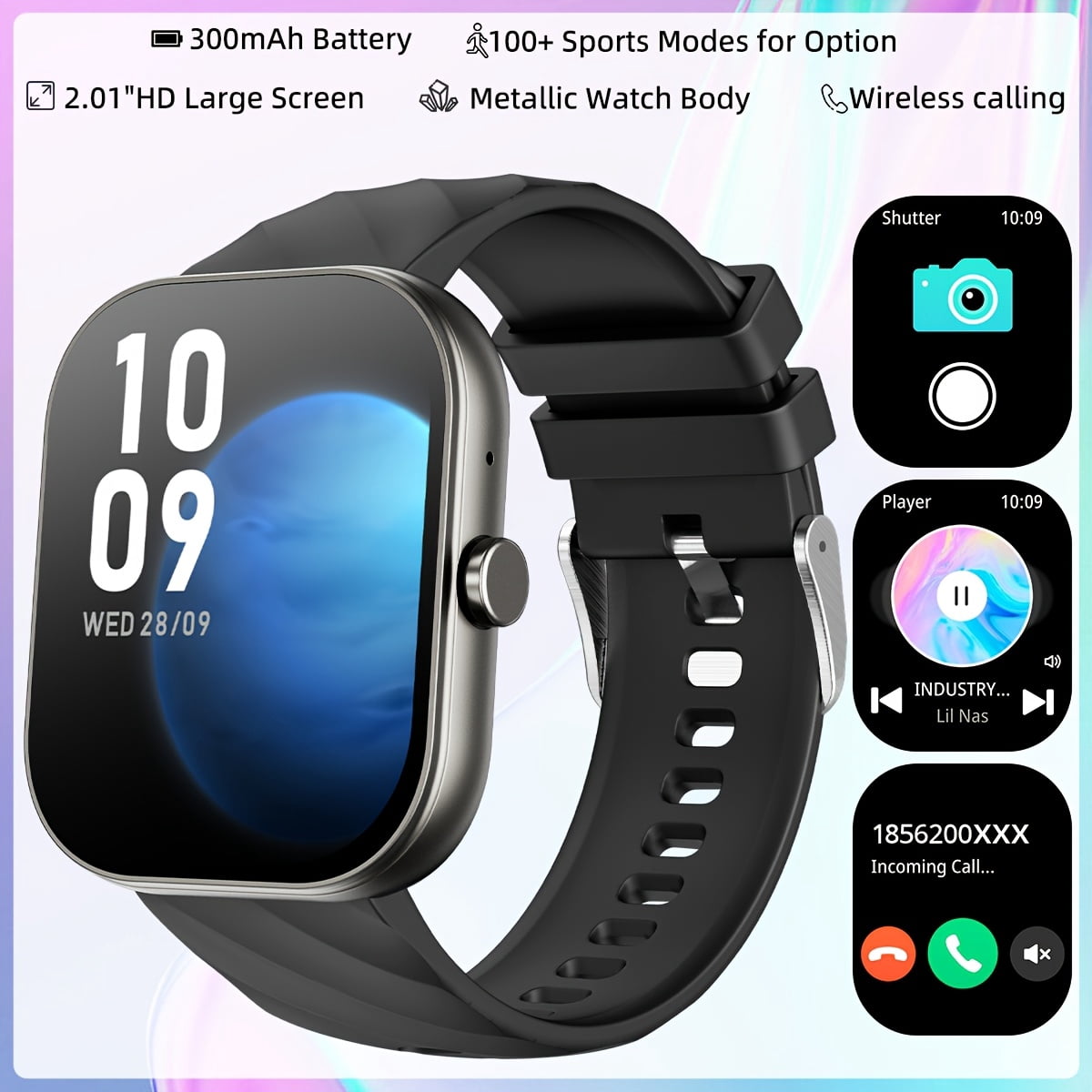 [Wireless Smartwatch] Wireless 5.0 Smartwatch with 1.85 Inch TFT ...