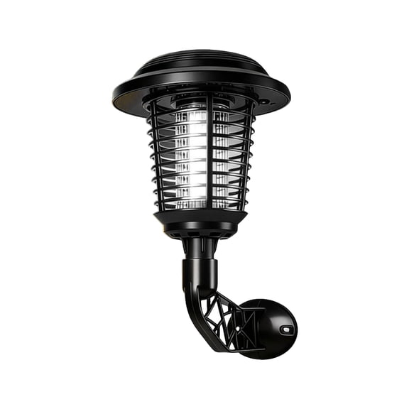 Wireless Solar Outdoor Bug Zapper Lamp, Waterproof Warm Glow Insect Killer Trap for Lawn Backyard Patio Decor
