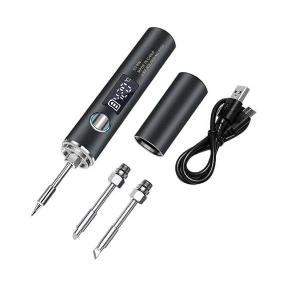 Wireless Soldering Iron Pen with Fast Charging 260-420℃ Ranging Auto Sleep Mode & Ergonomic Grip for Precise Work