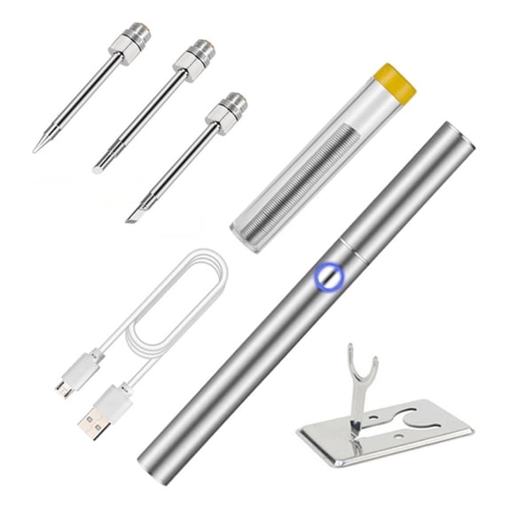 Wireless Soldering Iron Tool Set, Portable USB Rechargeable Welding Pen ,Home Welding Solder Repair Pen Electric Heating Tools ,Wide Applications