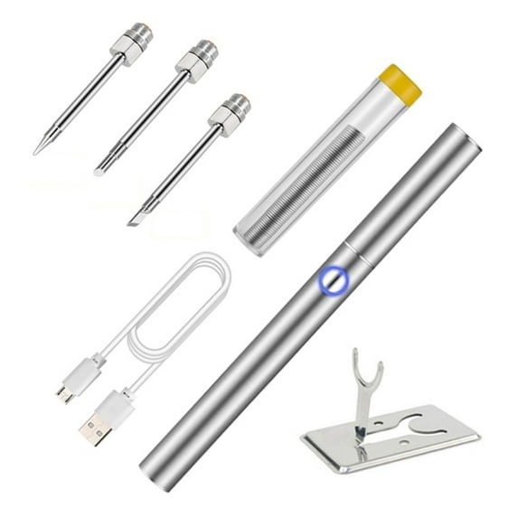 Wireless Soldering Iron Tool Set, Portable USB Rechargeable Welding Pen ,Home Welding Solder Repair Pen Electric Heating Tools