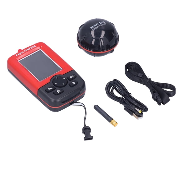 Wireless Sonar Fish Finder - Handheld Visual Detector with TFT LCD Backlight Display