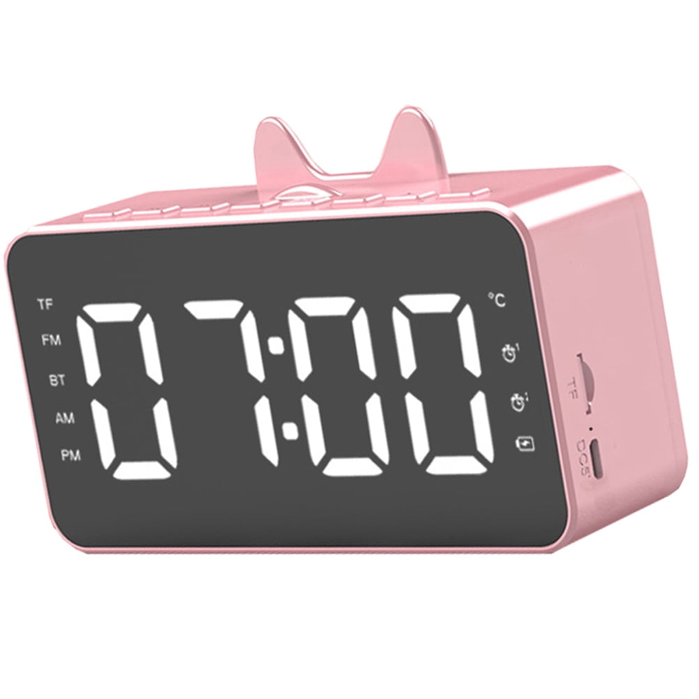 Wireless Speak Clock Speaker Alarm Large Screen Digital Radio Clocks