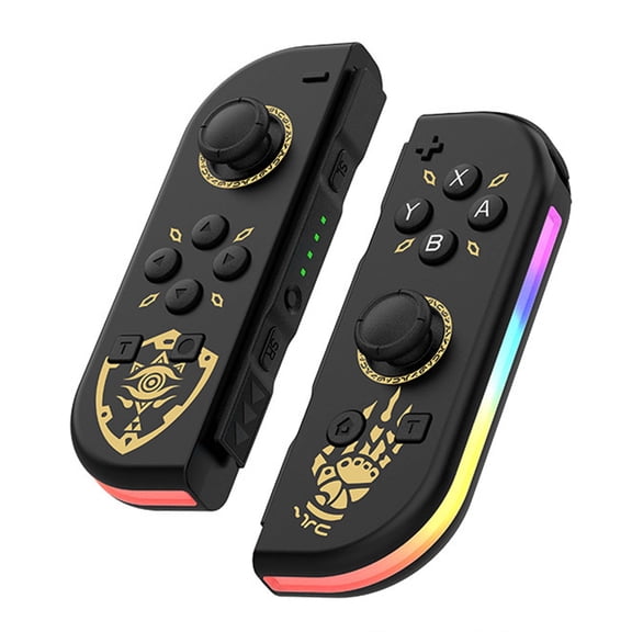 Wireless Split Gaming Controller, Bluetooth Gamepad with RGB Light & Motion & Vibration, Rechargeable Game Controller for Portable Gaming Device