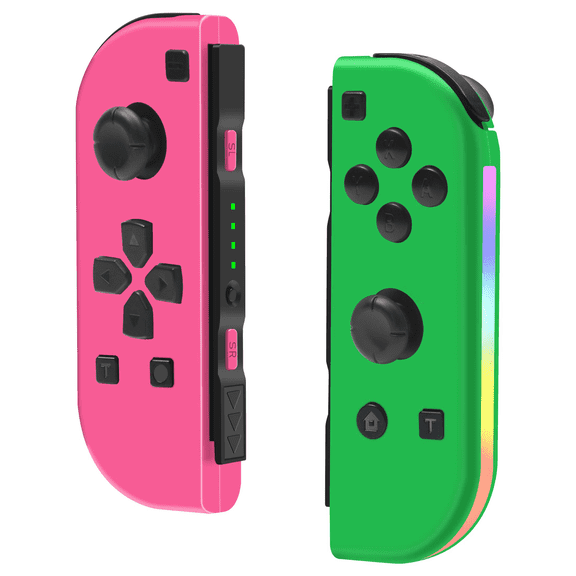 Wireless Split Gaming Controller, Bluetooth Gamepad with RGB Light & Motion & Vibration, Rechargeable Game Controller for Portable Gaming Device