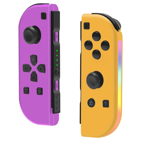 Wireless Split Gaming Controller, Bluetooth Gamepad with RGB Light & Motion & Vibration, Rechargeable Game Controller for Portable Gaming Device